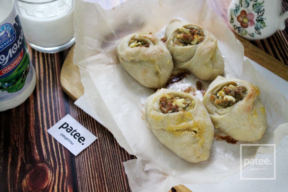 Расстегаи домашние с яйцом - Шаг 13