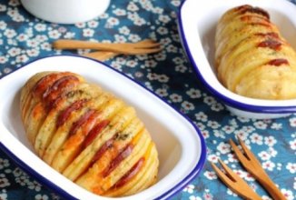 Картофель с сыром и пикантной колбасой