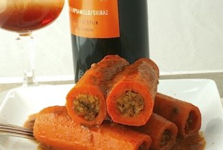 Морковь, фаршированная орехами