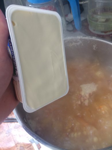 Гороховый суп с плавленным сыром и копчёной курицей - Шаг 3