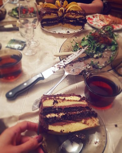 Торт с хаварным апельсиновым кремом - Шаг 7