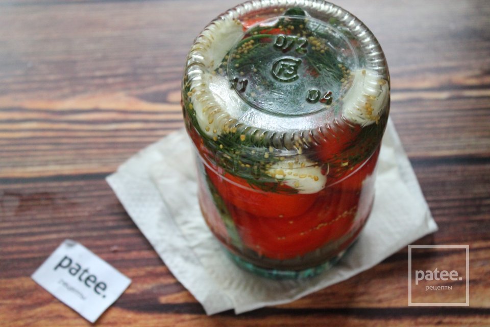 Помидоры, маринованные с семенами горчицы - Шаг 14