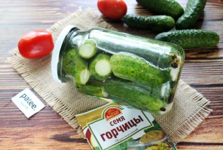 Огурцы, маринованные с семенами горчицы и лимонной кислотой