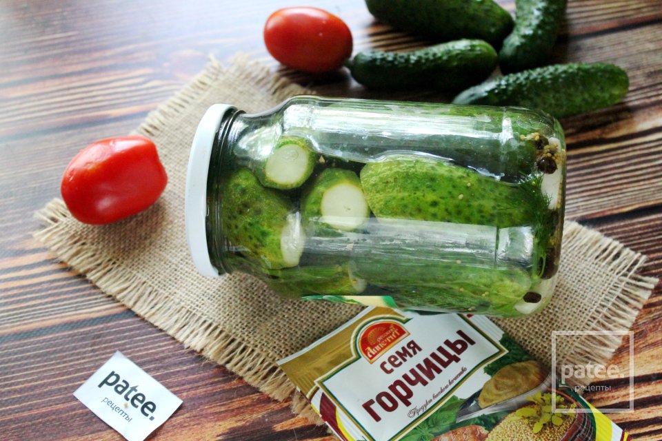 Огурцы, маринованные с семенами горчицы и лимонной кислотой - Шаг 13