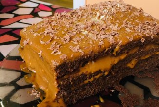 шоколадный медовик