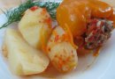 Фаршированный перец с картошкой