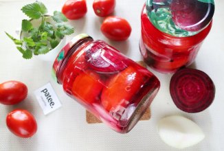 Овощи-ассорти маринованные со свеклой