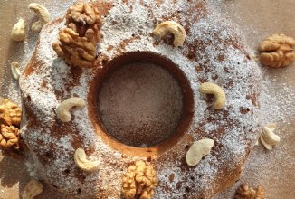 ПП-овсяный кекс с бананом и орехами