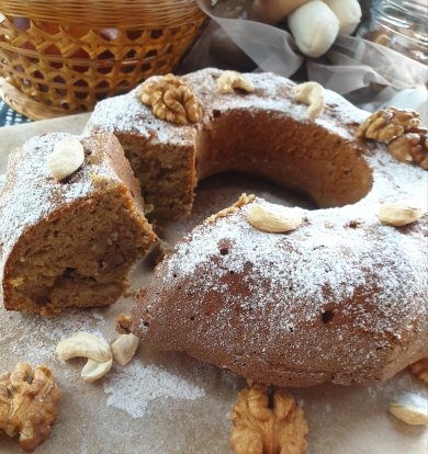 ПП-овсяный кекс с бананом и орехами - Шаг 1