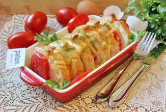 Горячие бутерброды веером