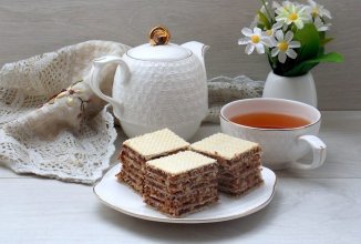 Вафельный торт "Грильяж"