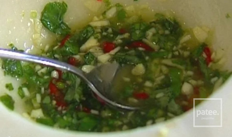 Салат из дикого риса с креветками - Шаг 8