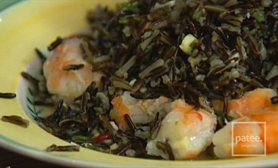 Салат из дикого риса с креветками - Шаг 10