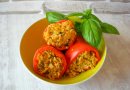 Фаршированный перец. Рецепт без мяса, но сытно и вкусно!