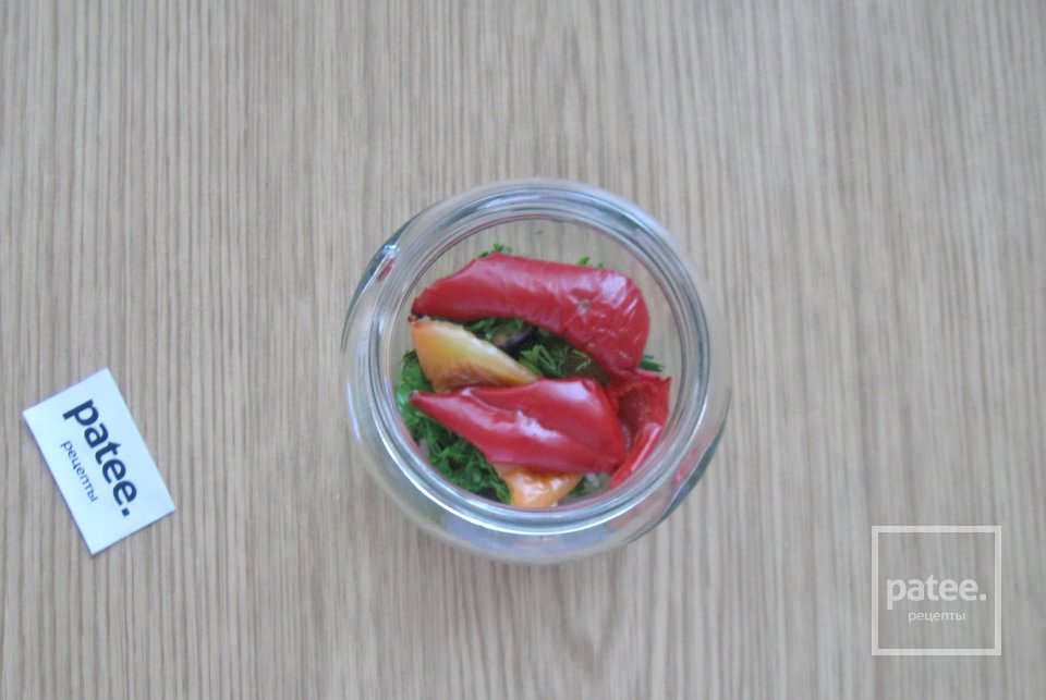 Закуска из маринованных баклажанов с болгарским перцем - Шаг 13