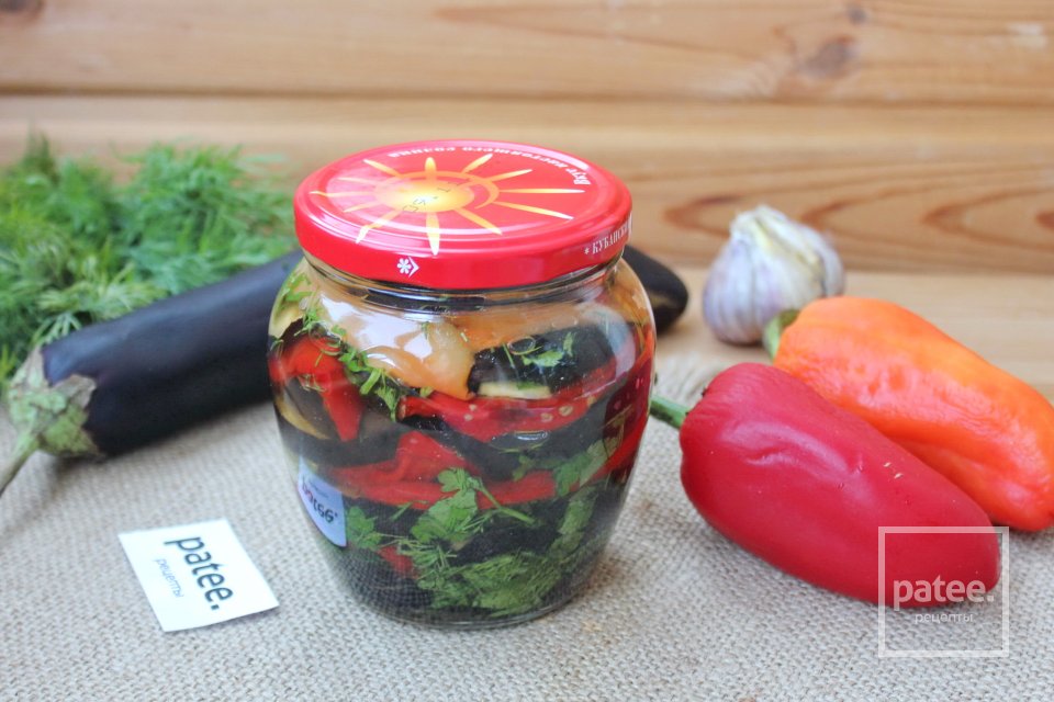 Закуска из маринованных баклажанов с болгарским перцем - Шаг 15