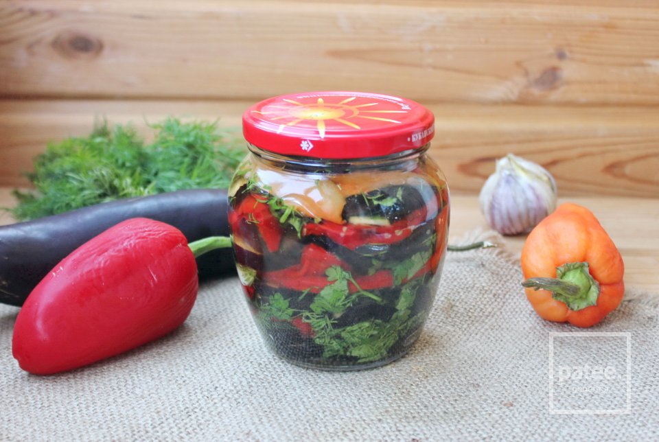 Закуска из маринованных баклажанов с болгарским перцем - Шаг 16