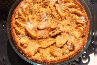 Пирог с бананами в сахаре