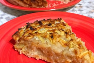 Насыпной пирог с яблоком