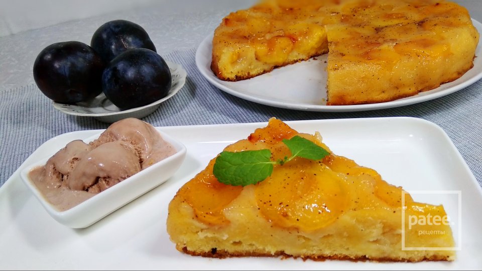 Пирог перевёртыш со сливами - Шаг 15