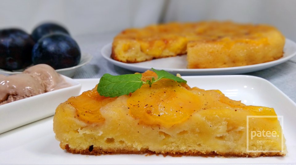 Пирог перевёртыш со сливами - Шаг 14