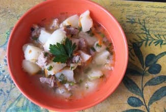 Картошка тушеная с мясом