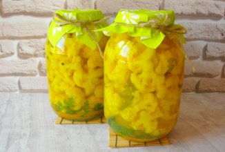Заготовки на зиму: цветная капуста маринованная