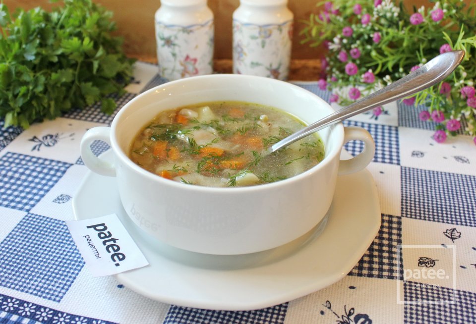 Гречневый суп с вешенками - Шаг 12