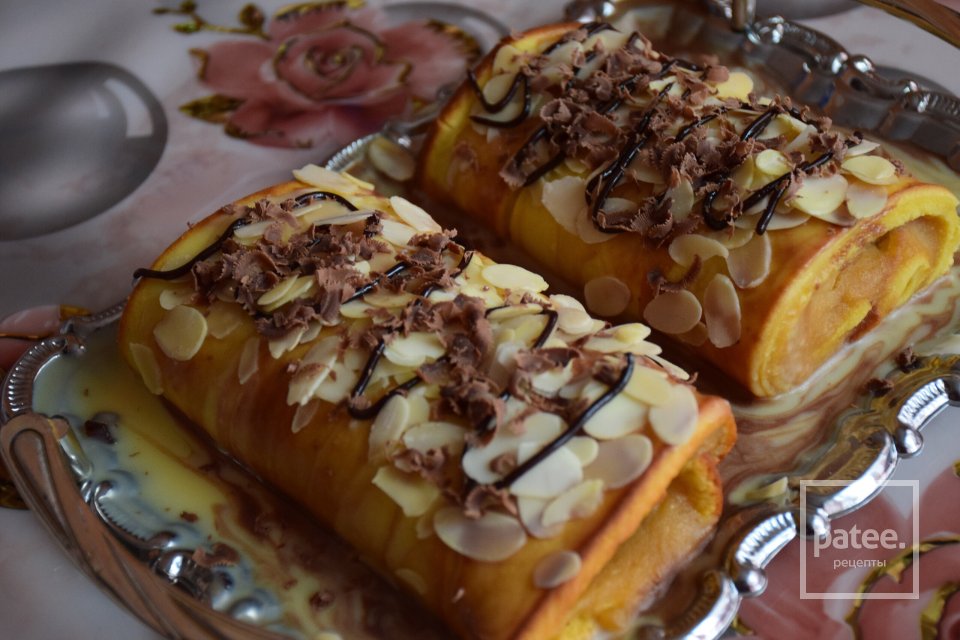 нежнейший рулет с манговым кремом - Шаг 3