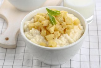 Рис с яблоками