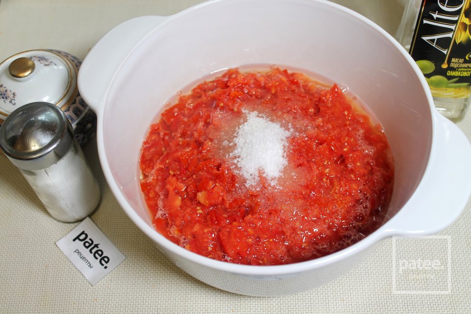 Салат из баклажанов по-татарски на зиму - Шаг 8