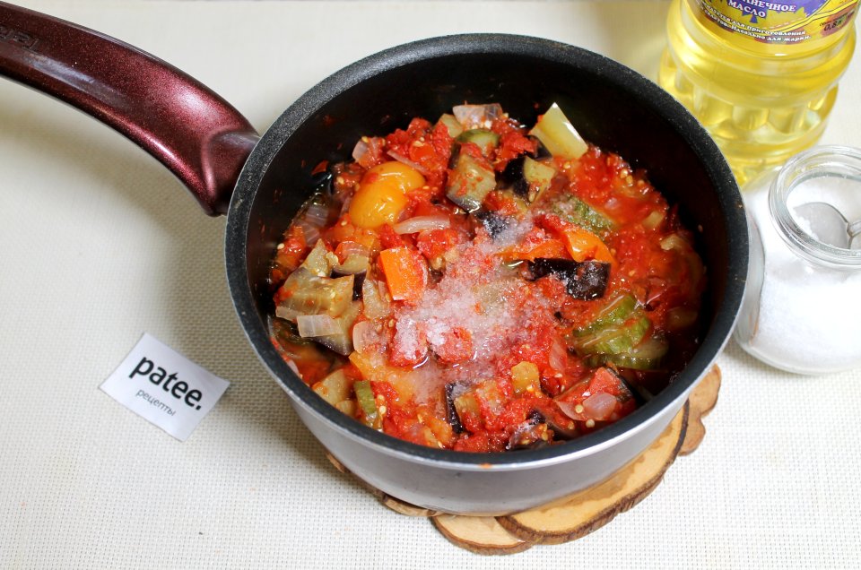 Баклажаны с огурцами в помидорной заливке на зиму - Шаг 14