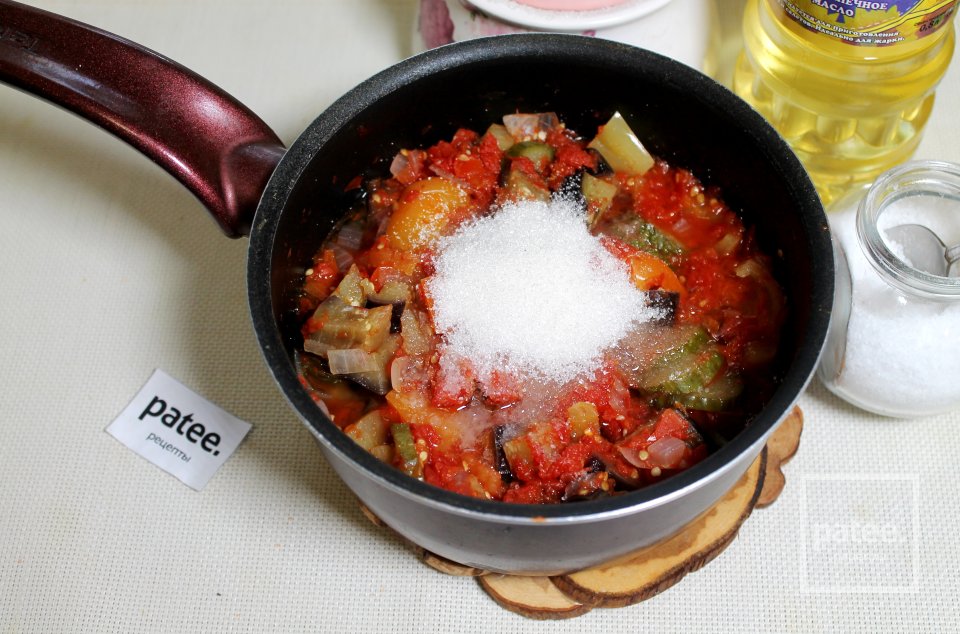 Баклажаны с огурцами в помидорной заливке на зиму - Шаг 15