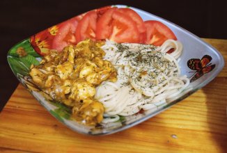 бефстроган из курицы со сметаной