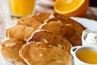 Яблочные оладьи