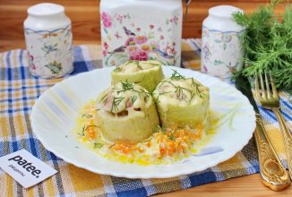 Кабачки с мясом в духовке