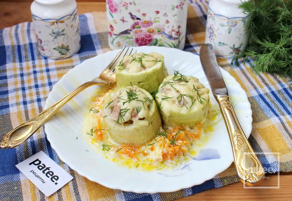 Кабачки с мясом в духовке - Шаг 14