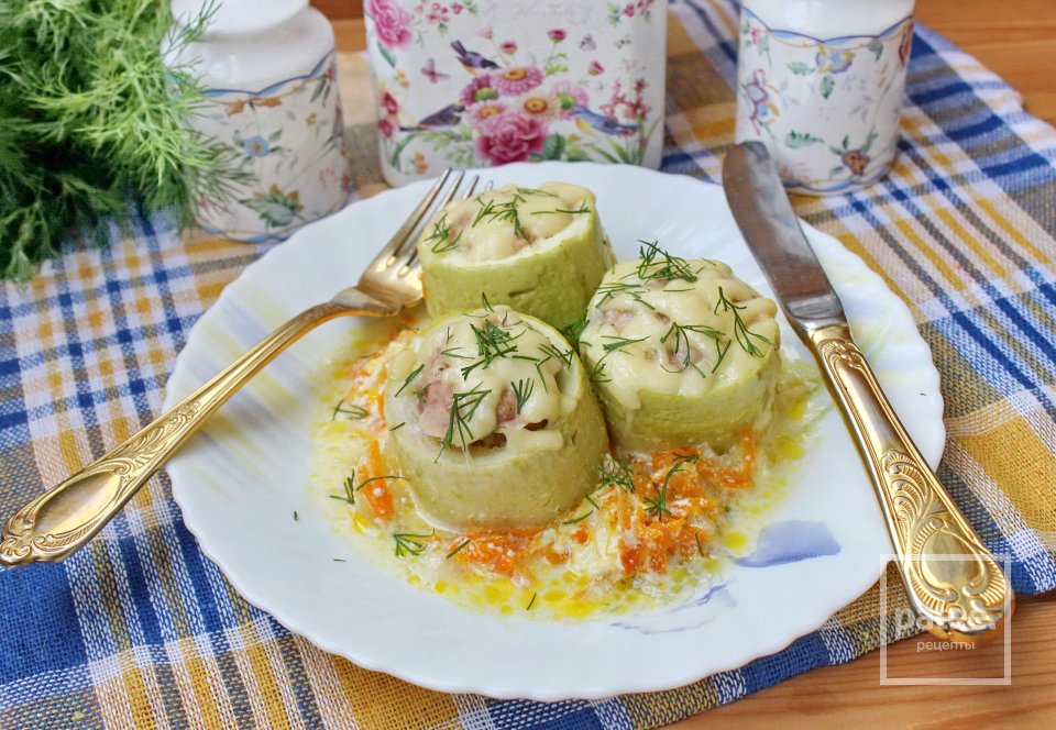 Кабачки с мясом в духовке - Шаг 15