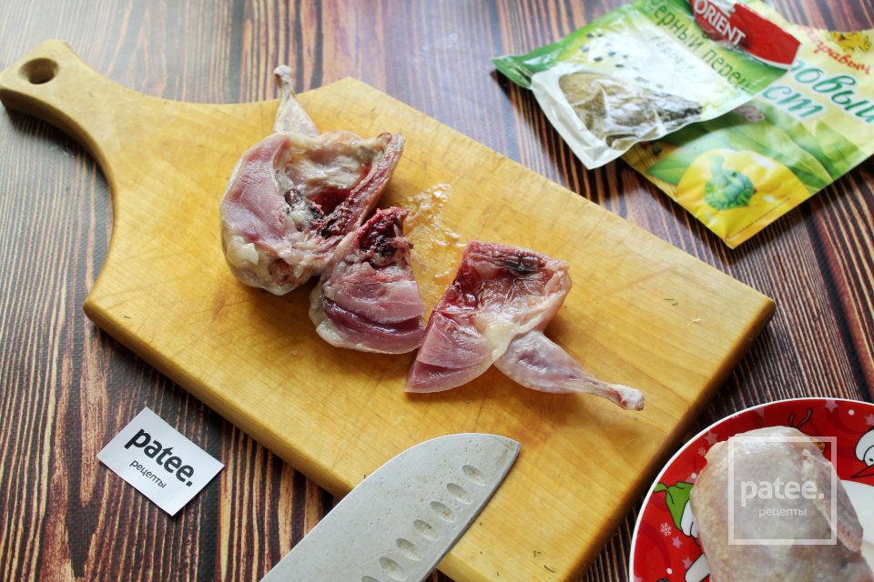 Вермишелевый суп с перепёлками - Шаг 2