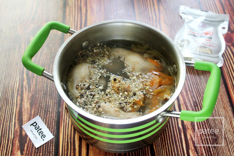 Вермишелевый суп с перепёлками - Шаг 11