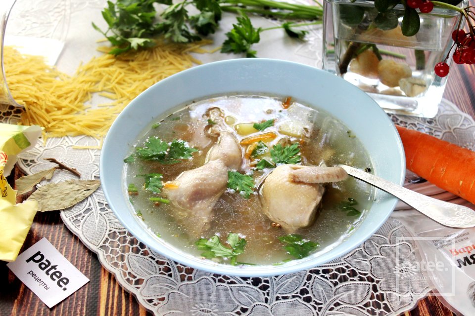 Вермишелевый суп с перепёлками - Шаг 14