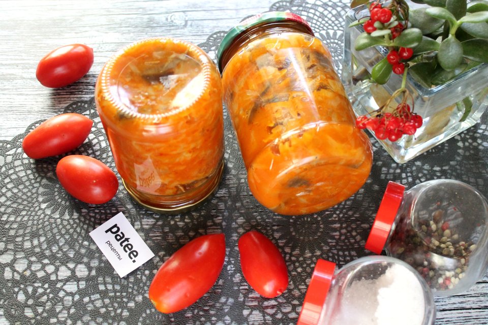 Грибная солянка с томатной пастой на зиму