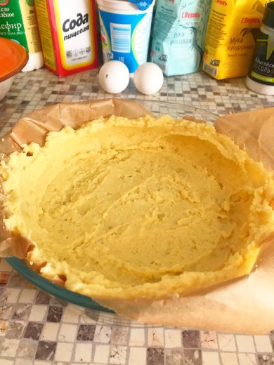 Пп пирог с курицей и грибами - Шаг 3