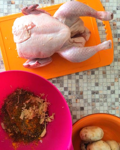 Курица с грибами пп , маринад - Шаг 2