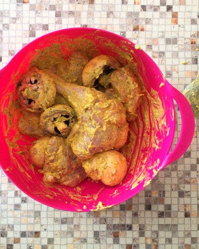 Курица с грибами пп , маринад - Шаг 3