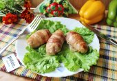 Котлеты с беконом в духовке
