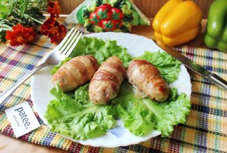 Котлеты с беконом в духовке