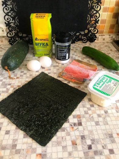 Низкокалорийные пп-роллы - Шаг 1