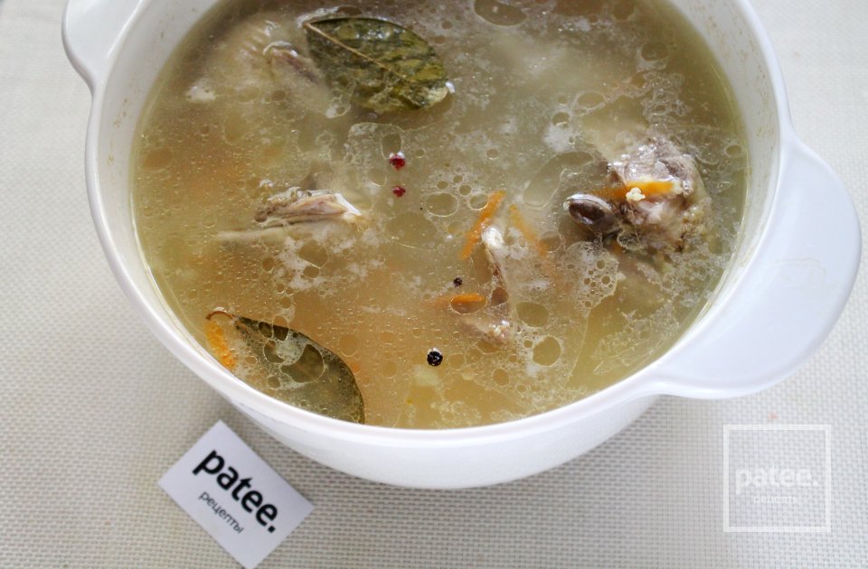 Суп с пшеном и перепелами - Шаг 13