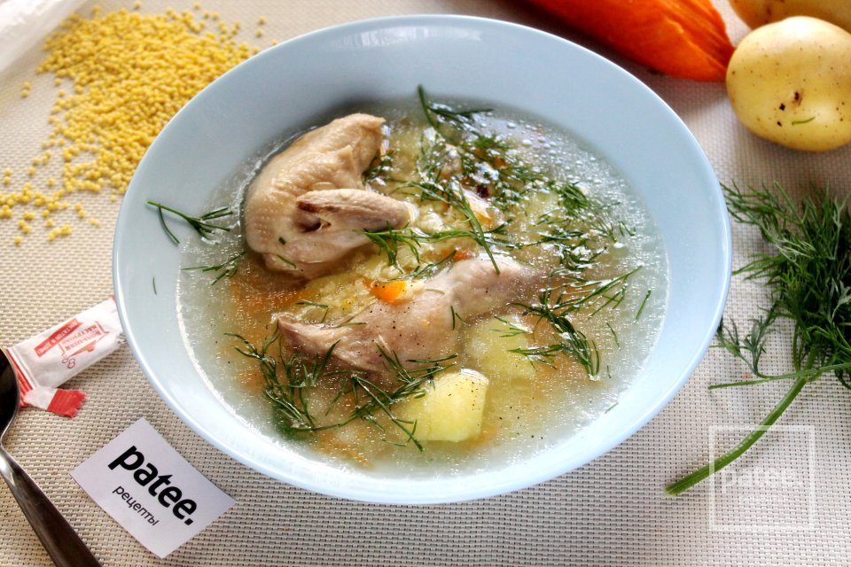 Суп с пшеном и перепелами - Шаг 14